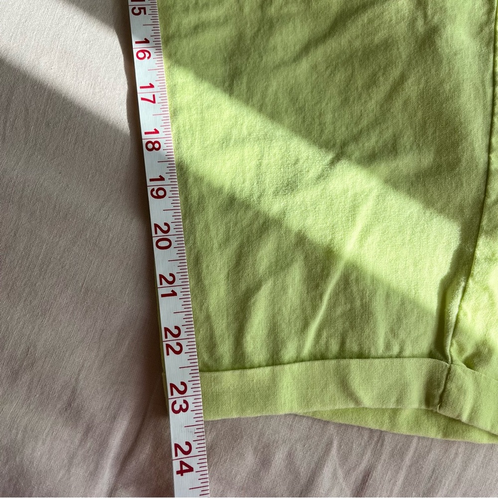 J.Crew• Linen Blend Neon Yellow Pants• Sz 8 - Picture 6 of 7